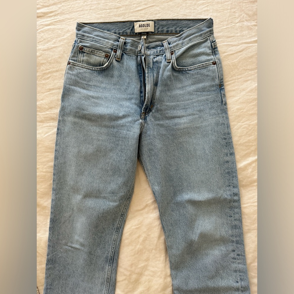 Agolde mid-rise straight jeans